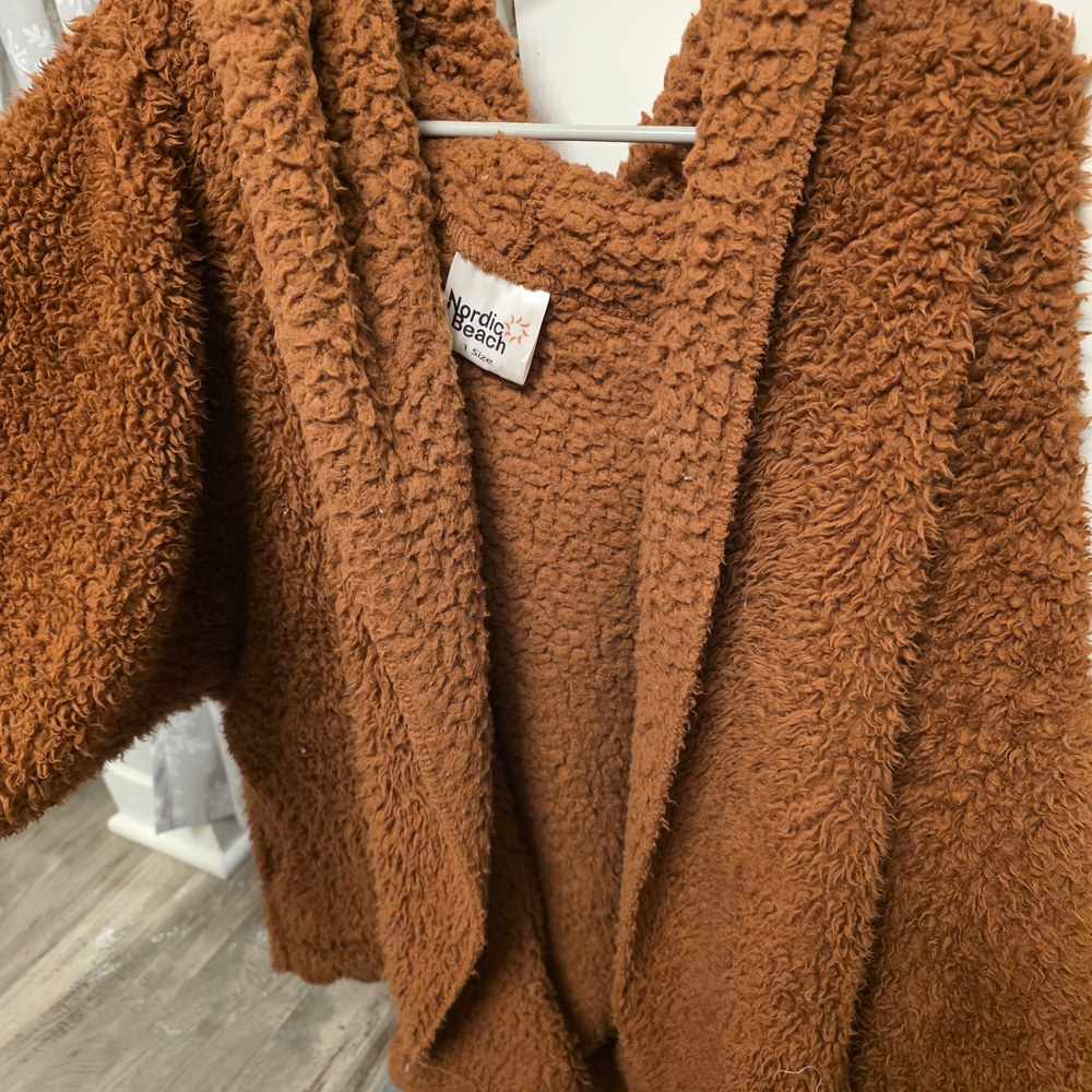 Nordic Beach Women's Teddy Jacket - Rust
